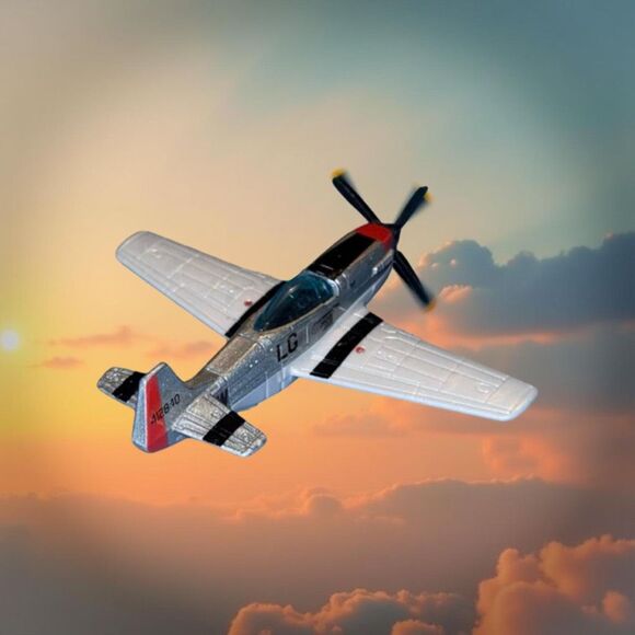 Matchbox Sky Busters Top Gun Maverick P 51 Mustang Fighter Jet Airplane A21 - Picture 1 of 13